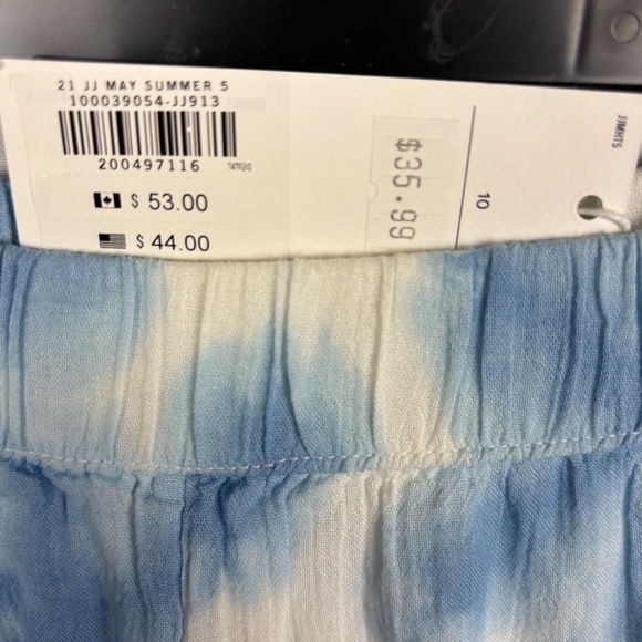 Janie Jack Girls Wide Leg Pants Sz 10 Gauze Lined Pull-on Summer Vacation Beachy - Picture 5 of 9